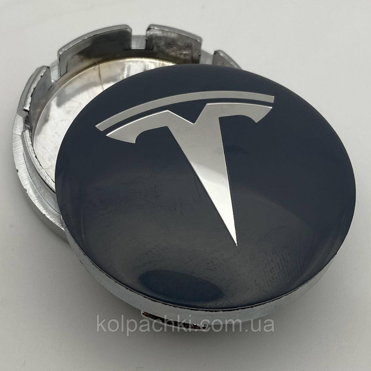 Ковпачок із логотипом Tesla 56 мм 52 мм сірі