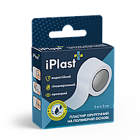 Пластир iPlast хірургічний полімер.осн. 5 м х 3 см 28207