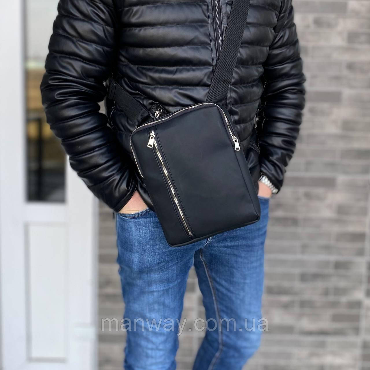 Чоловіча матова сумка планшет через плече Harvest mat