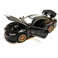 Машинка металева Ford Mustang Shelby GT500 "AutoExpert" Форд Мустанг шелбі GT500 чорний 16*6*6 см (LF - 03608), фото 5