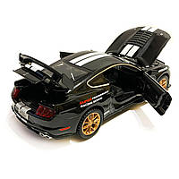 Машинка металева Ford Mustang Shelby GT500 "AutoExpert" Форд Мустанг шелбі GT500 чорний 16*6*6 см (LF - 03608), фото 6