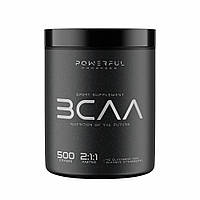 Аминокислота BCAA Powerful Progress BCAA 2:1:1, 500 грамм Клубника