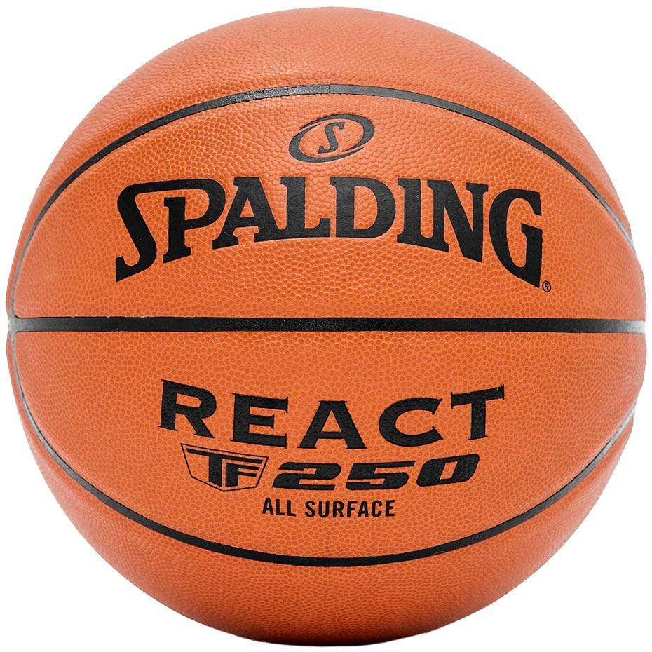 М'яч баскетбольний Spalding React TF-250 р. 6 (76802Z) Orange, фото 1