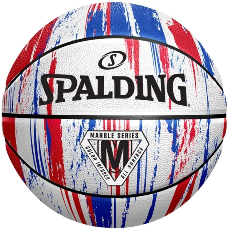 М'яч баскетбольний Spalding Marble Ball р. 7 (84399Z) Red/Blue/White, фото 1