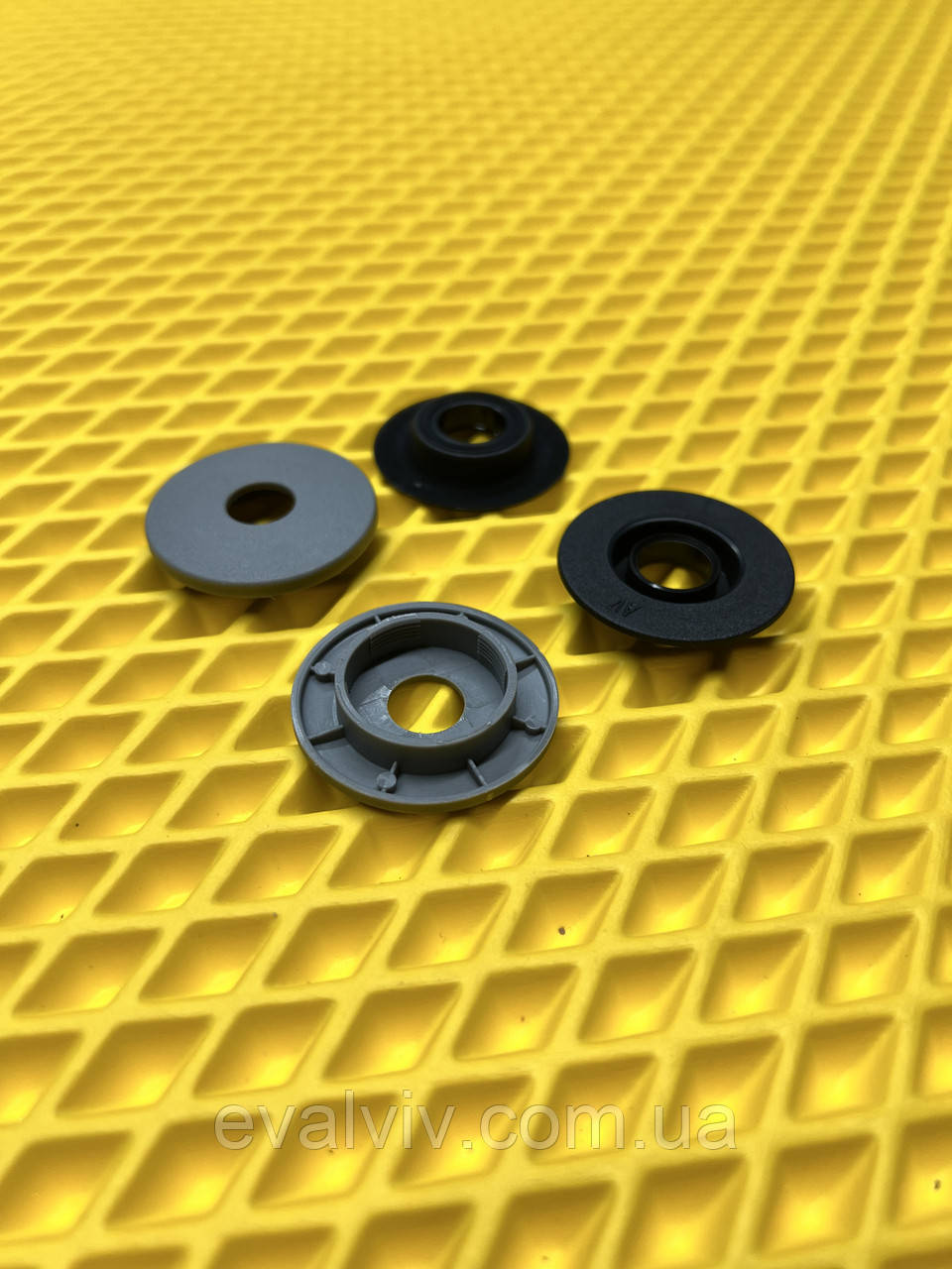 Кліпси (фіксатори) кріплення килимків AV (сірий), фото 1