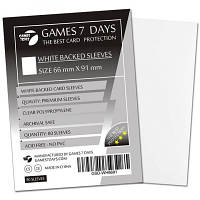 Протектор для карт Games7Days 66 х 91 мм, MTG, 80 шт White (PREMIUM) (GSD-WH6691)