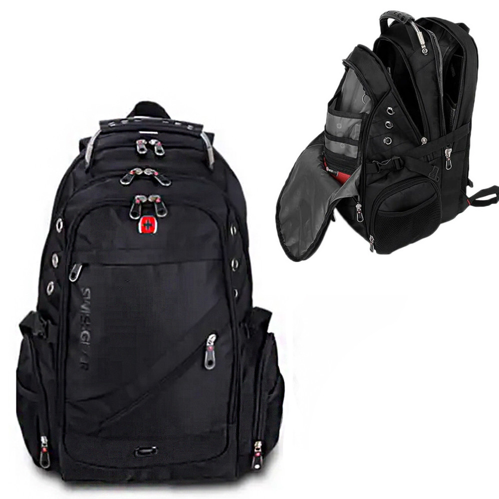 Міський рюкзак 8810 з ортопедичною спинкою та дощовиком ергономічний рюкзак з роз'ємом USB AUX