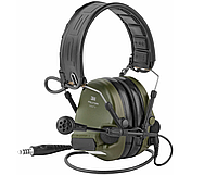 Профессиональные Активные Наушники Peltor ComTac VI NIB Headset NATO wired Олива (MT20H682FB-86N),