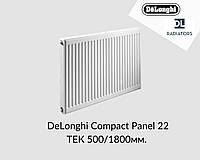 Радіатор сталевий DeLonghi Compact Panel 22 TEK 500x1800мм бічне під'єднання