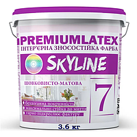 Фарба зносостійка шовковисто-матова premiumlatex 7 SkyLine 3.6 кг