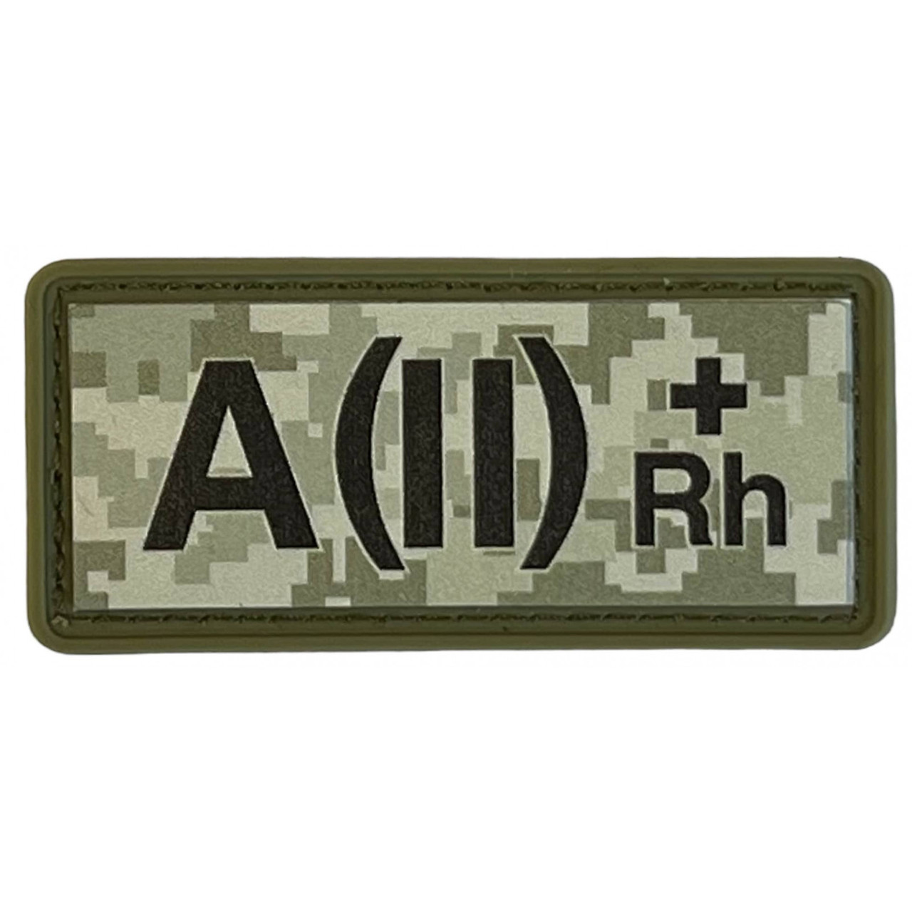 Шеврон група крові 2+ на липучці A (II) rh + піксель