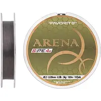 Рыболовный шнур Favorite Arena PE 4x 16931094 Gray Silver