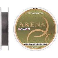 Рыболовный шнур Favorite Arena PE 4x 16931095 Gray Silver