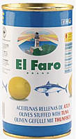 Оливики El Faro без кісточки з тунцем в ж/б 370 гр Іспанія