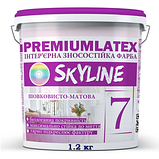 Фарба зносостійка шовковисто-матова premiumlatex 7 SkyLine 6 кг, фото 3