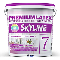 Фарба зносостійка шовковисто-матова premiumlatex 7 SkyLine 6 кг