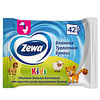 Папір туалетний вологий Zewa Kids moist 42 шт