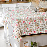 Великодня водовідштовхувальна бавовняна скатертина WATER PROFF 180*220 см на обідній стіл "Великодня", фото 2