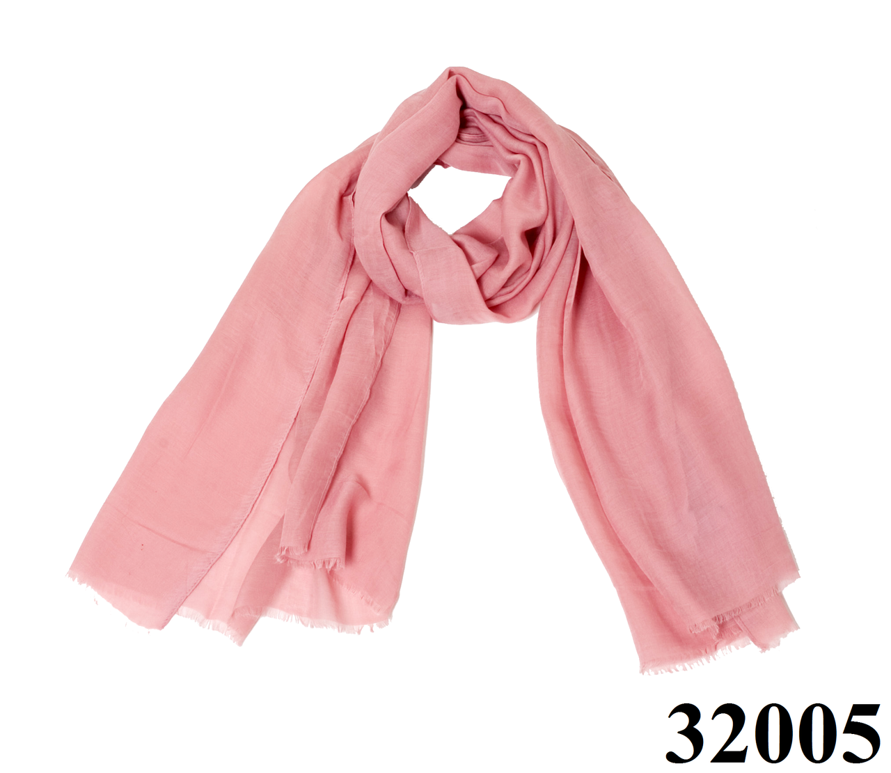 Шарф жіночий довгий елегантний і стильний з поліестеру легкий бриз колір рожевий 174х70 см