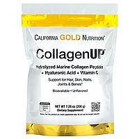 CollagenUP Marine Hydrolyzed Collagen + Hyaluronic Acid + Vitamin C California Gold Nutrition 206 г