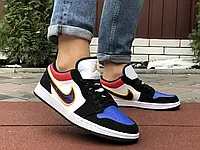 Мужские кроссовки Nike Air Jordan 1 Low, кожа, разноцветные 44