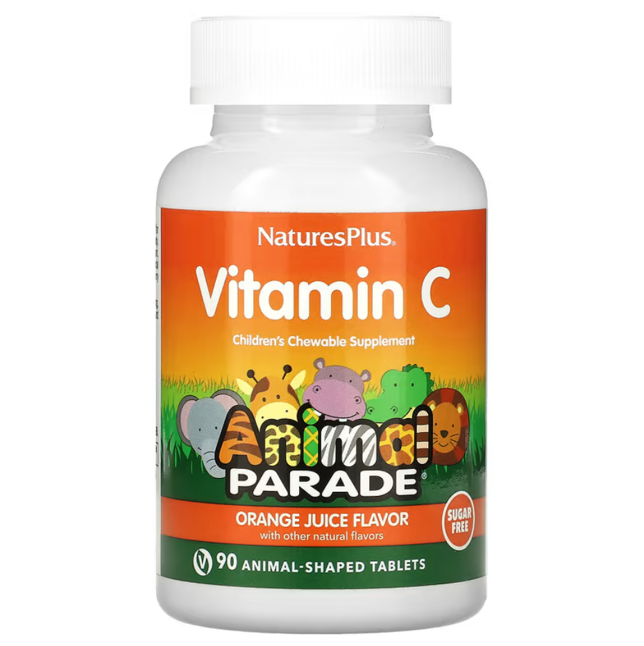 Вітаміни Animal Parade Vitamin C Children's Chewable Supplement Natures Plus 90 жувальних таблеток