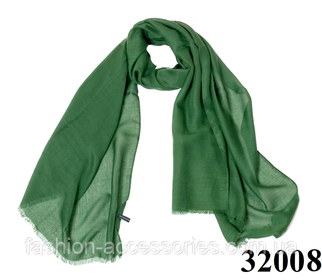 Ніжний жіночий великий шарф Легкий бриз зелений Жіночий зелений шарф Легкий бриз 1