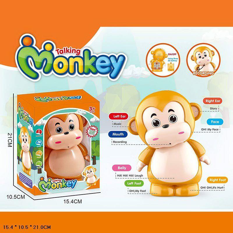 Дитяча іграшка інтерактивна мавпеня повторюшка 838-31 короб. 15,4*10,5*21см