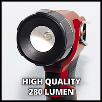Потужній ліхтарик акумуляторний 1 LED Einhell TE-CL 18 Li Н - Solo : 18V (без АКБ і зарядки) 4514130, фото 4