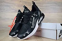 Мужские кроссовки Nike Найк Air Max 270 Supreme x LV, черные. 42