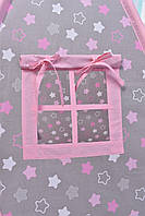 Повний набір Вігвам з Єдинорогами для дівчинки з м'яким килимком подушечками "Єдинороги з рожевими зірочками", фото 7