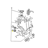 Втулка нижняя в бабке (каретке, раме) JCB Экскаватор-Погрузчик (808/00241)