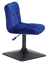 Стілець Arno 4-BK-Base велюр на чорній квадратній нозі-опорі з регулюванням висоти, фото 4