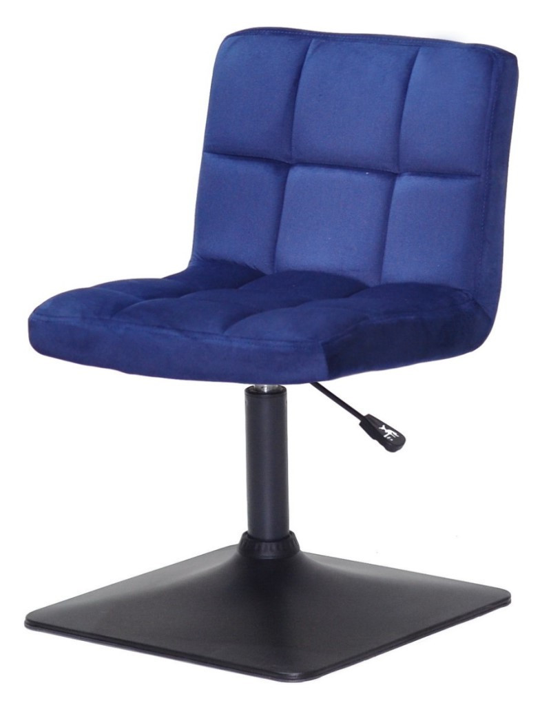 Стілець Arno 4-BK-Base велюр на чорній квадратній нозі-опорі з регулюванням висоти, фото 1