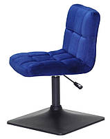 Стілець Arno 4-BK-Base велюр на чорній квадратній нозі-опорі з регулюванням висоти, фото 3