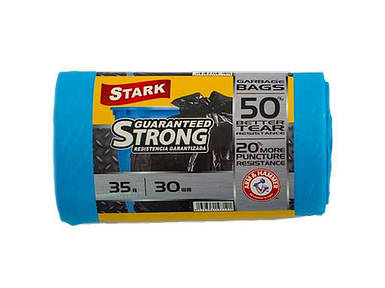 Пакети для смiття (міцні) 35лх30шт Сині ТМ Stark