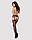 Сітчасті панчохи-стокінги з візерунком на сідницях Obsessive Garter stockings S232 S/M/L, чорні, імі, фото 5