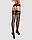 Сітчасті панчохи-стокінги з імітацією гартерів Obsessive Garter stockings S500S/M/L, чорні, з доступ, фото 3