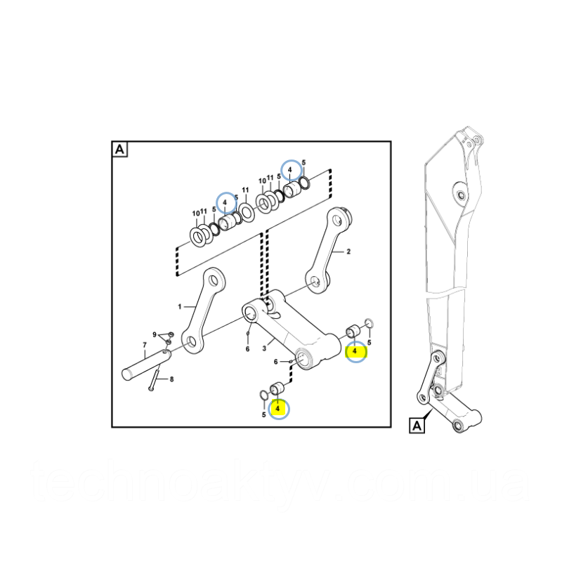 Втулка соединения ковша экскаватора Volvo (14880984) - фото 2 - id-p1786635127