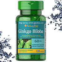 Гинкго Билоба Puritan's Pride Ginkgo Biloba 60 мг 120 таблеток