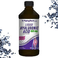 Гіалуронова кислота рідка Piping Rock Liquid Hyaluronic Acid 100 мг Natural Berry (Ягідний смак) 473 мл