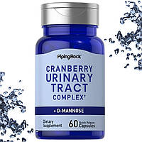 Для мочеполовой системы Piping Rock Cranberry Urinary Tract Complex + D-Mannose 60 капсул (Клюква)