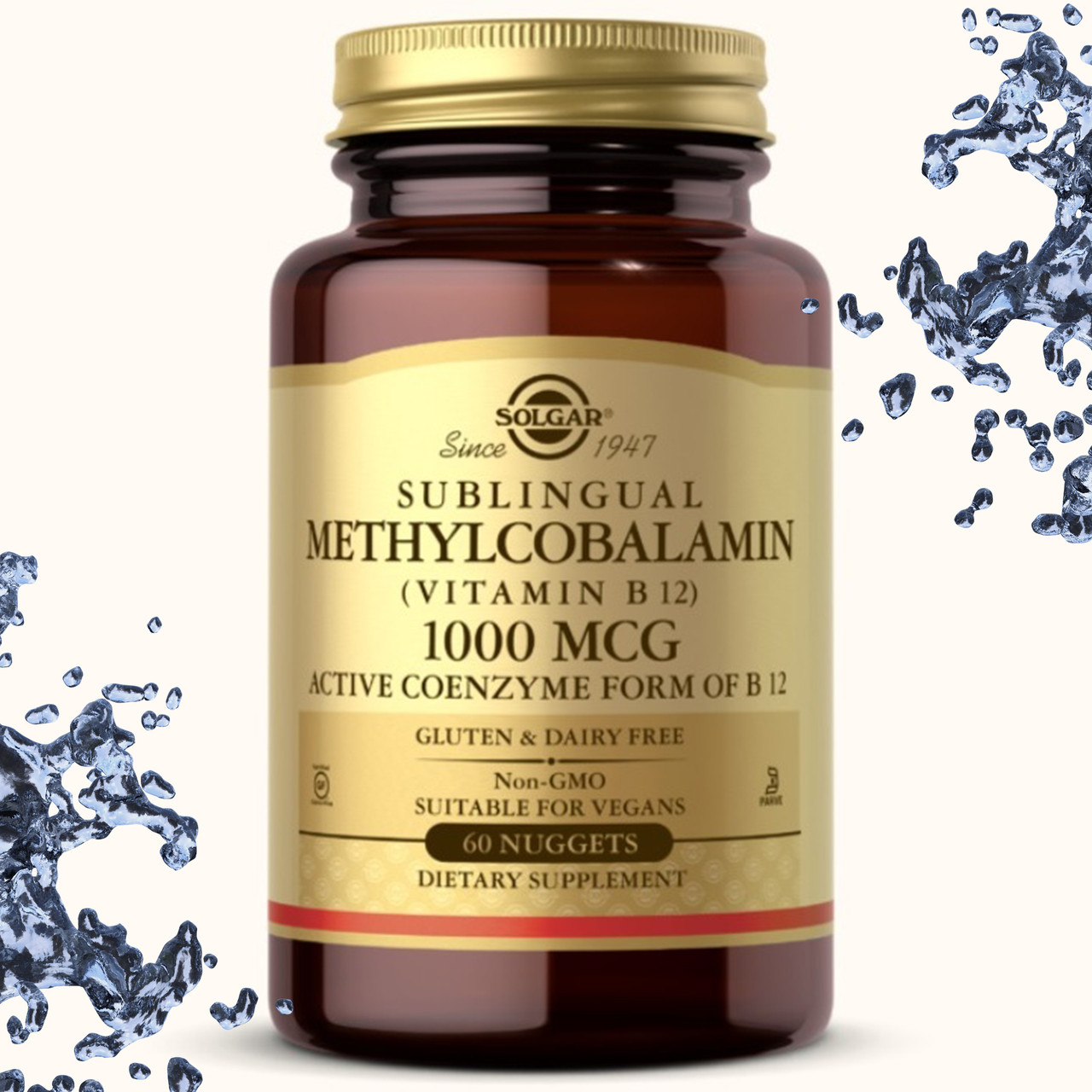 Вітамін В-12 SOLGAR Sublinqual Methylcobalamin (Vitamin B-12) 1000 мкг 60 таблеток