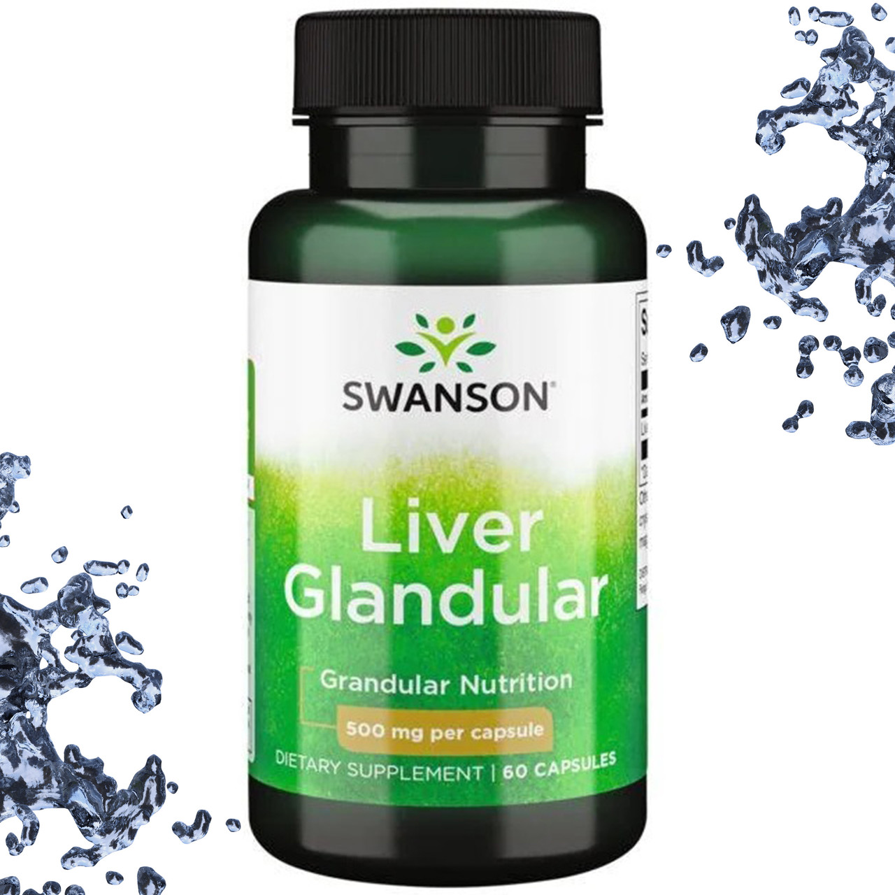 Для печінки Swanson Liver Glandular 500 мг 60 капсул