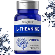 Л-Теанін Piping Rock L-Theanine 200 мг 60 капсул