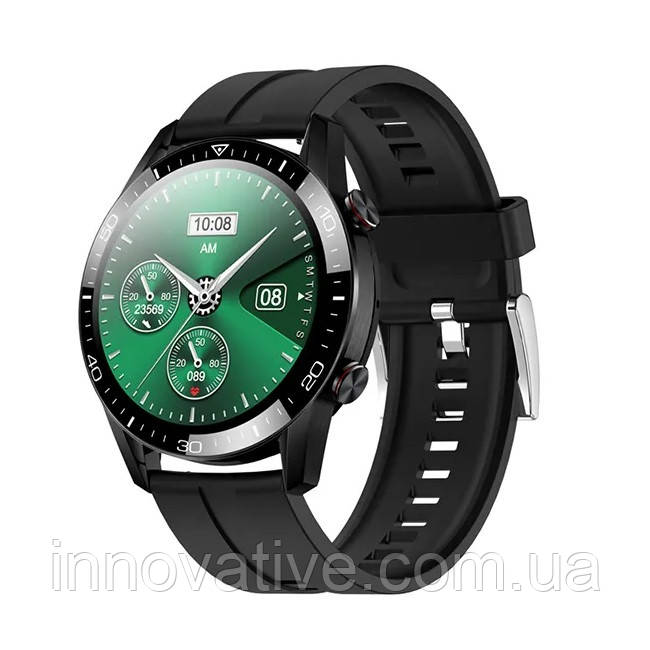 Розумний годинник Lemfo TK28 Silicone з вбудованим мікрофоном (Midnight Black)