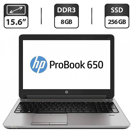 Ноутбук HP ProBook 650 G1/ 15.6" (1366x768)/ Core i5-4210M/ 8 GB RAM/ 256 GB SSD/ HD 4600, фото 1