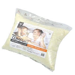 Подушка дитяча Ideia Comfort Standart 40x60 см мікрофібра/антиалергенне волокно молочна, фото 2