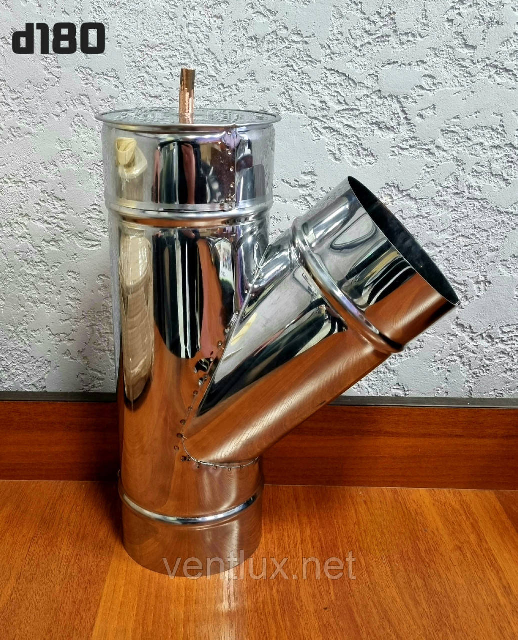 Трійник 45° нержавійка AISI 430 d-180