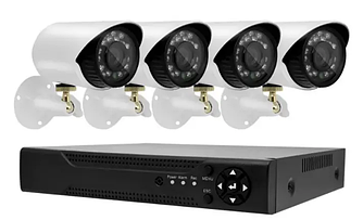 Комплект відеоспостереження UKC DVR KIT 520, 4 камери AHD вуличні 4 mp+реєстратор+кабель підключення+мишка